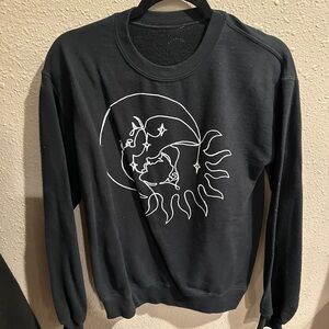Black Graphic Men's Sweater
